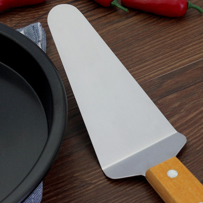 阳江工厂现货420不锈钢镜面三角铲披萨铲烘焙工具蛋糕铲PIZZA工具|ms