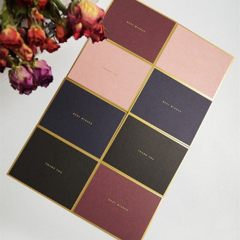 Sifang bronceado borde negocios bendición tarjeta pequeña Corea creativo mini vacaciones mensaje universal tarjeta de agradecimiento