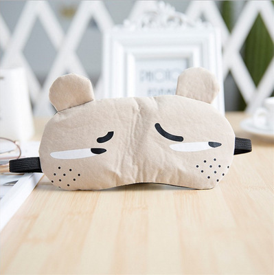 Dibujos animados lindo hielo comprimir sueño sombreado bolsa de hielo máscara de ojo frío transpirable dormir máscara de ojo aliviar la fatiga ocular