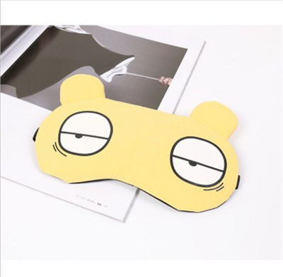 Dibujos animados lindo hielo comprimir sueño sombreado bolsa de hielo máscara de ojo frío transpirable dormir máscara de ojo aliviar la fatiga ocular