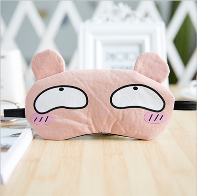 Dibujos animados lindo hielo comprimir sueño sombreado bolsa de hielo máscara de ojo frío transpirable dormir máscara de ojo aliviar la fatiga ocular