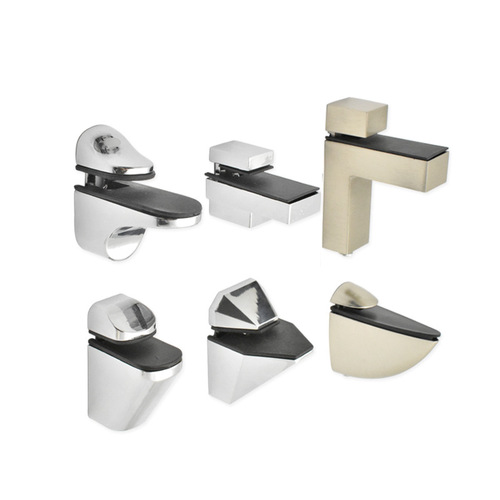 Zinc alloy glass clip screen F clip large glass clip fixed support fish mouth clip partition board desk