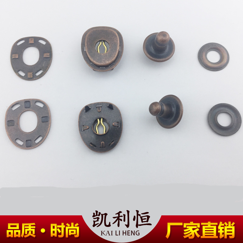 市场热卖 黄铜材质红古龟背扣  古铜色龟扣 各种高品质颜色