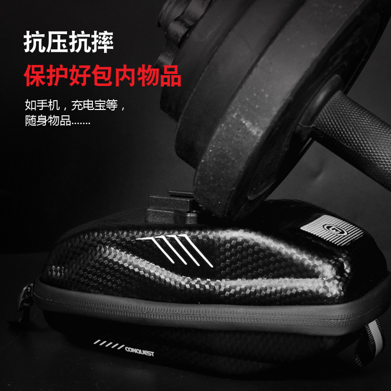 Hombre salvaje bolsa de cola de bicicleta de montaña bolsa de cola de montar bicicleta de carretera cáscara dura silla de montar bolsa trasera del coche equipo de equitación