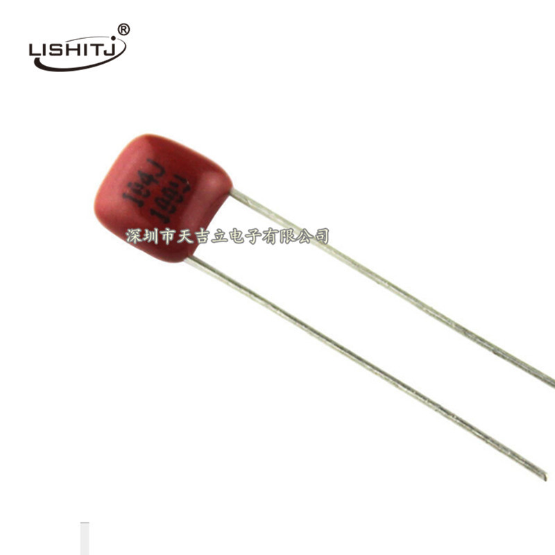 CBB金属膜电容 CL21X 100V104J 0.1UF 脚距5MM 薄膜电容