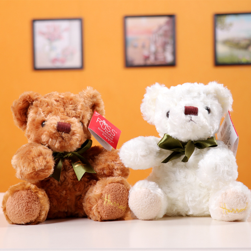 Oso de peluche de juguete bufanda de seda oso de peluche muñeca oso muñeca de boda Regalo de Cumpleaños oso de peluche de juguete