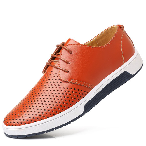 Cross-border foreign trade shoes men's casual sneakers large size fashionable hollow sports style men's shoes new breathable single shoes 48