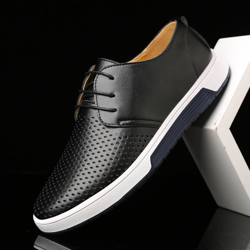 Cross-border foreign trade shoes men's casual sneakers large size fashionable hollow sports style men's shoes new breathable single shoes 48