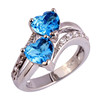 Jewelry, zirconium, ring with stone, accessory heart-shaped, European style, Aliexpress, wish, ebay