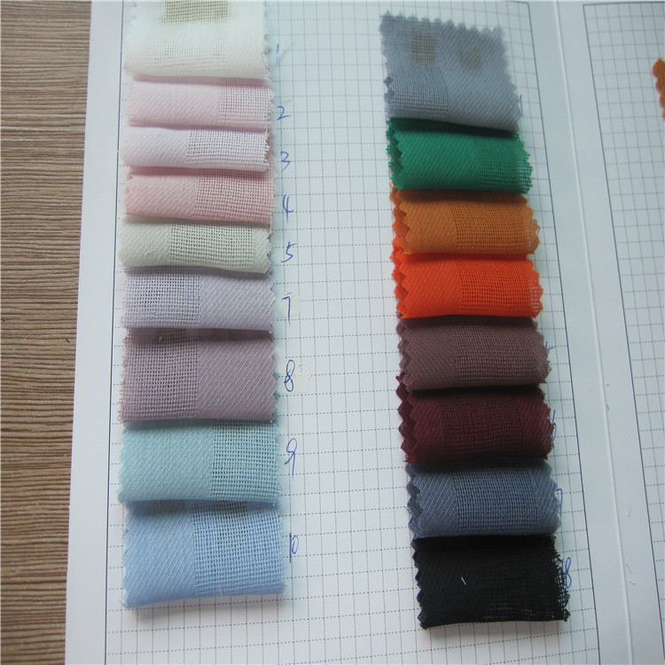 现货新品涤纶网格布料  雪纺网格 春夏女装衬衫裙装面料