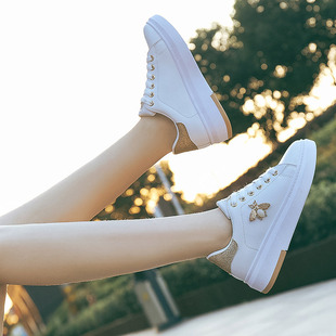 Универсальные кроссовки с бабочкой, универсальная белая обувь, 2018, осенние, тренд сезона, в корейском стиле
