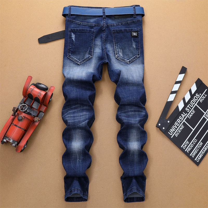 Jeans da uomo, pantaloni slim fit da uomo, elastici, alla moda e di tendenza_voghion.com