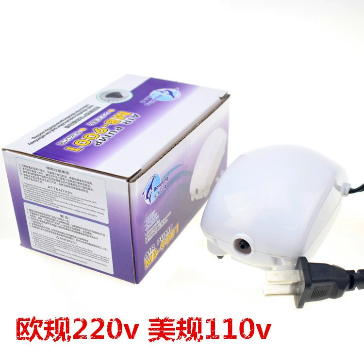 Внешнеторговый завод кислородный насос в аквариуме кислородный насос немой кислородный автомат для подачи кислорода коробка для рыбы маленький Европейский Калибр США