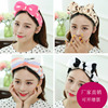 Cute hairgrip with bow, headband for face washing, Korean style, wholesale