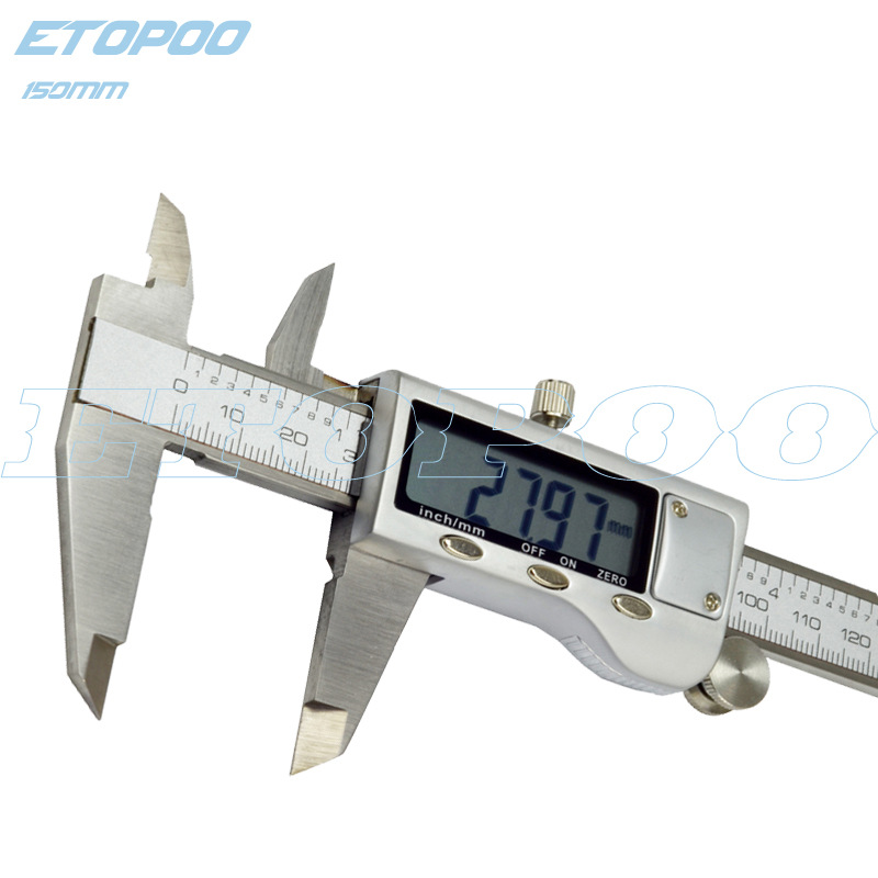 ETOPOO推荐 电子数字游标卡尺0-300mm数显卡尺金属屏不锈钢卡尺