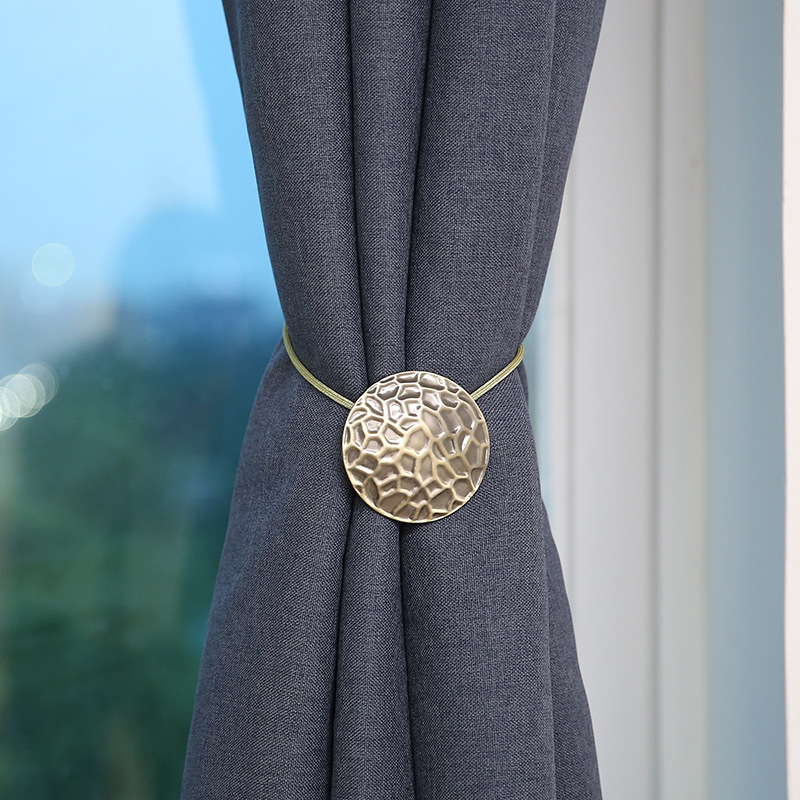 批发欧式创意金属磁扣窗帘绑带 窗帘扣磁铁免打孔免安装绑窗帘的