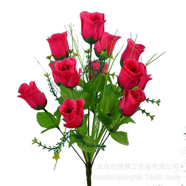 12 spring bud artificial flower manufacturers wholesale roses rose…