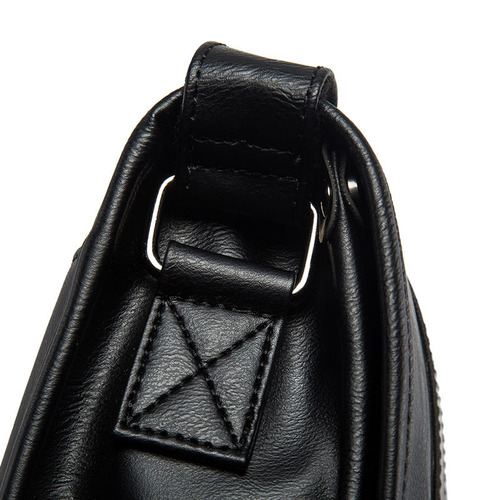 Japanese retro PU shoulder bag imitation leather shoulder zipper backpack travel small bag casual slant chest bag trendy men's messenger bag trendy
