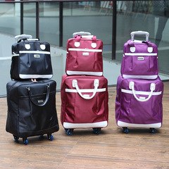 Universal wheel trolley bag travel bag women's carry-on suitcase short-distance travel bag Korean style lightweight luggage bag trend