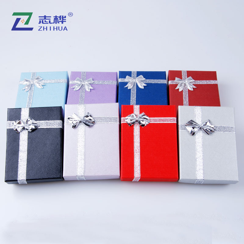 厂家现货天地盖饰品盒 蝴蝶结珠宝首饰盒 欧式耳钉戒指盒项链盒