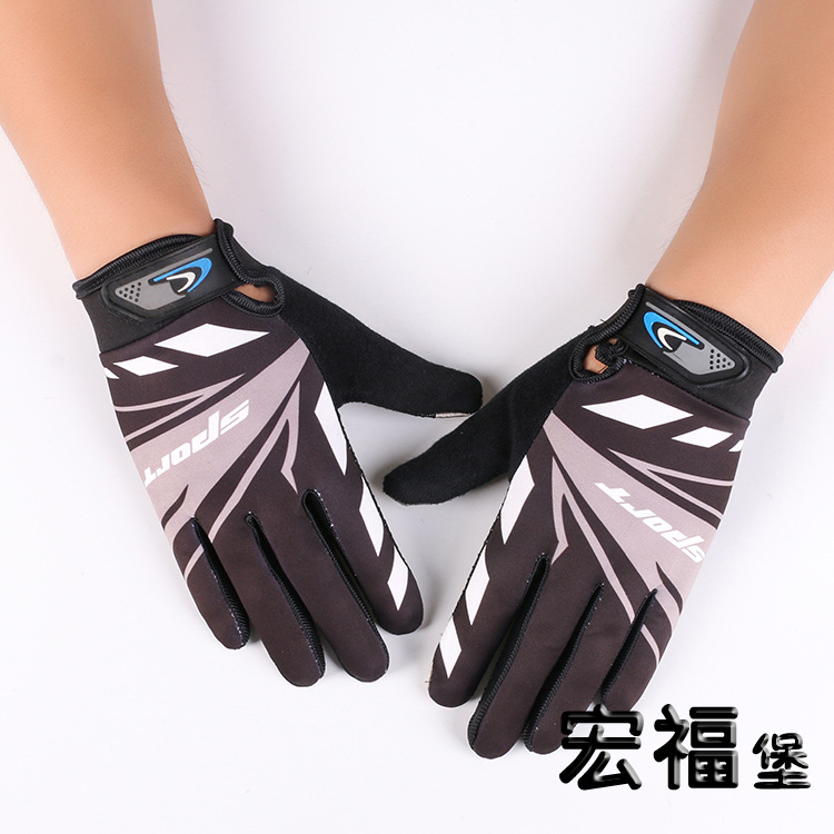 Guantes de protección solar al aire libre nuevos hombres y mujeres deportes guantes de pantalla táctil de dedo completo guantes de escalada de motocicleta de fitness