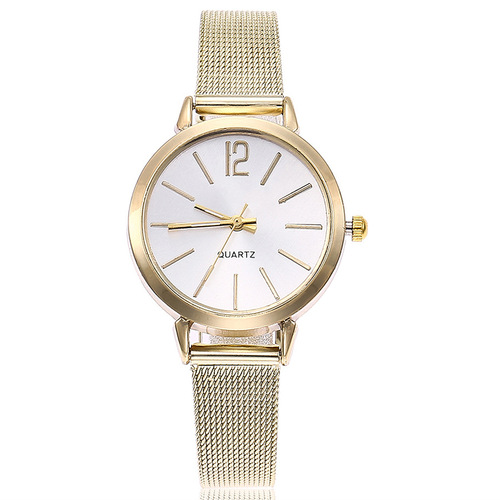 Small wholesale AliExpress new alloy fine mesh band simple ladies watch fashionable ladies quartz gift watch