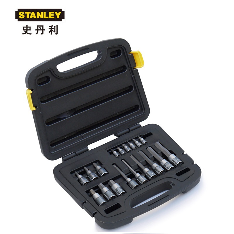 史丹利18件套6.3MM,12.5MM系列6角花形旋具套筒组套 91-940-22