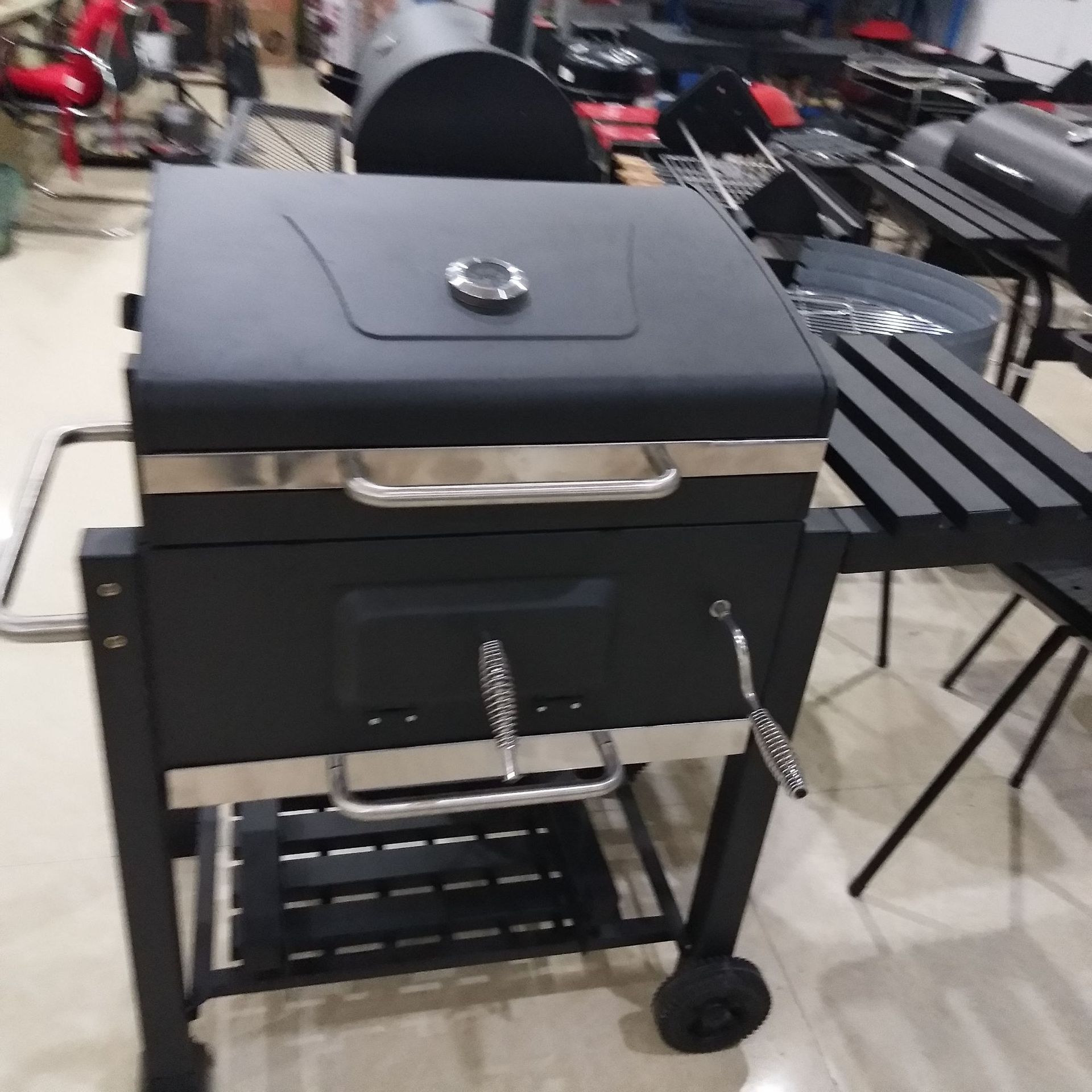 Suministro directo de fábrica barbacoa grande cuadrado estufa de carbón grande barbacoa estufa patio partido carne rack utensilios de barbacoa al aire libre