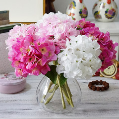 仿真春色小短枝英倫繡球 花盒素材家居軟裝婚慶手工diy仿真花假花