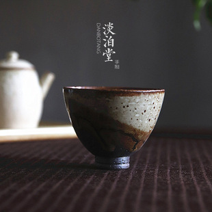 Jingdezhen Stoneware Sunset Rock Mud Handmade Tea Tasting Cup Pressing Hand Cup Large Ceramic Master Cup Tea Cup