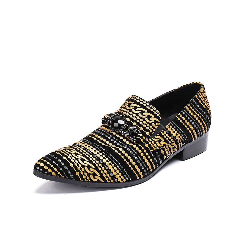 Весна 2018 Новая британская модная мужская деловая кожаная обувь, Корейская официальная Мужская обувь из натуральной кожи, ленивые лоферы