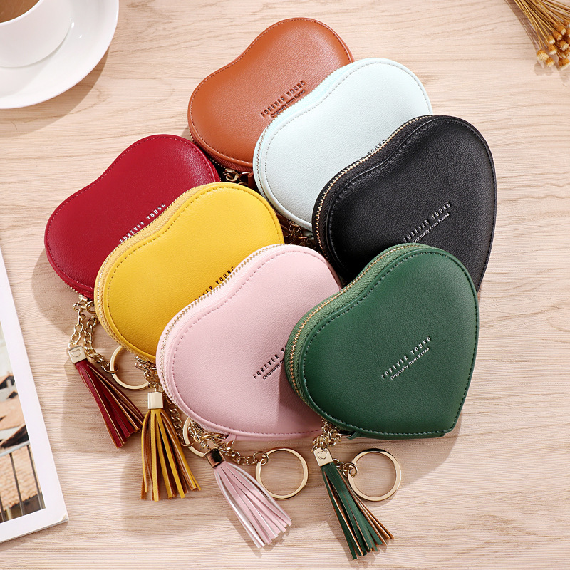 Wallet for Women 2026 New Korean Style Trendy Personalized Keychain Cute Heart-Shaped Coin Purse Ladies' Coin Purse Wallet for Women 2026 New Korean Style Trendy Personalized Keychain Cute Heart-Shaped Coin Purse Ladies' Coin Purse