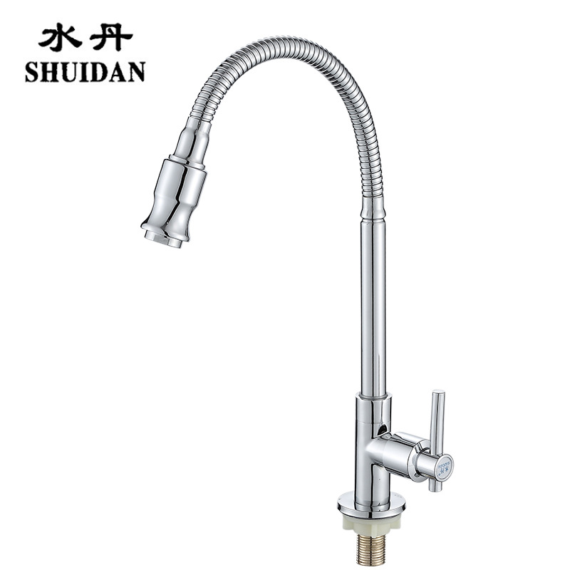 Copper Universal Swivel Faucet Kitchen Freestanding Single Cold Bathroom Sink Washbasin Faucet Bathroom Wholesale