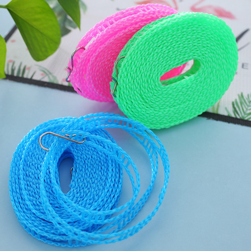 Slip-resistant and windproof drying rope, fence-style drying rope, blanket drying rope, 3-meter 5-meter drying rope, travel hanger rope, wholesale