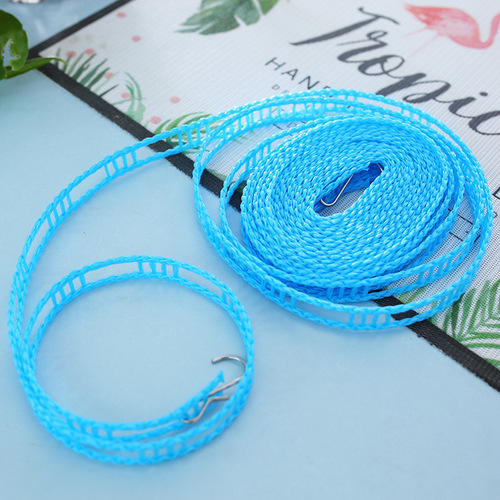 Slip-resistant and windproof drying rope, fence-style drying rope, blanket drying rope, 3-meter 5-meter drying rope, travel hanger rope, wholesale