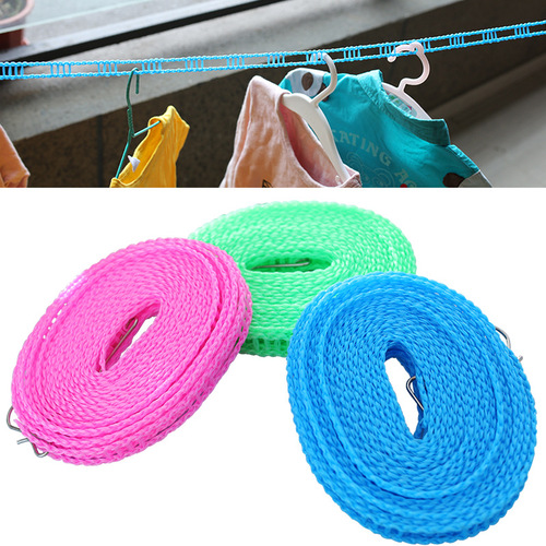 Slip-resistant and windproof drying rope, fence-style drying rope, blanket drying rope, 3-meter 5-meter drying rope, travel hanger rope, wholesale