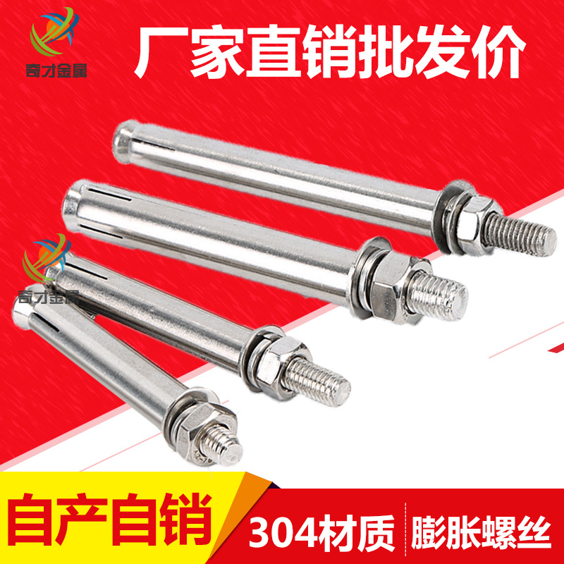 厂家批发304不锈钢膨胀螺丝钉拉爆螺丝膨胀螺栓M6M8M10M12M14M16