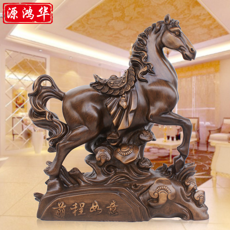 创意工艺品前程如意立马成功马摆件家居客厅办公饰品乔迁开业礼品