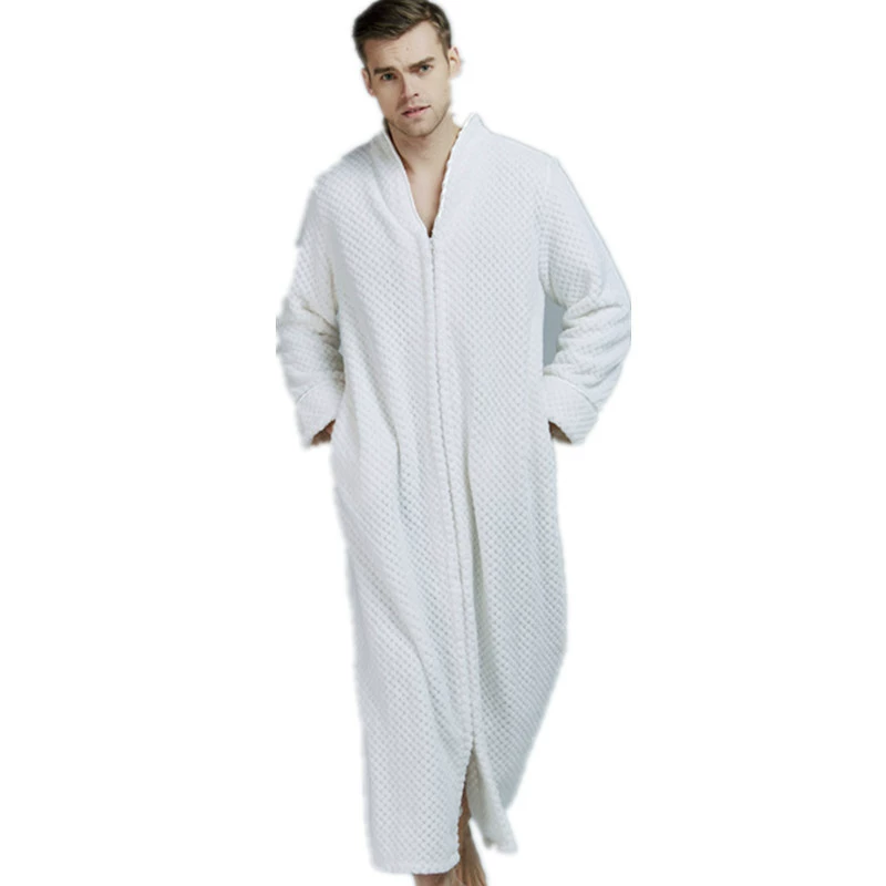 Демисезонное халат, фланелевый бархатный длинный pajamas для любимого, увеличенная толщина
