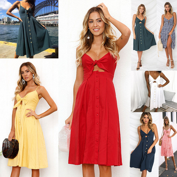sexy fashionable dress with bow