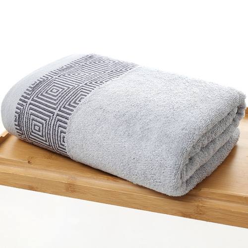 Bamboo fiber large bath towel with wide and broken sections, thickened adult style bath towel, soft and absorbent manufacturer wholesale