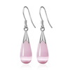 Fashionable universal earrings for princess, cat's eye, simple and elegant design