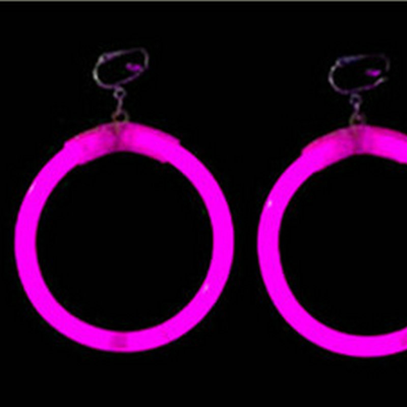 Desechables fluorescente palo pendientes luminosos de juguete puestos ventas noche mercado parada concierto actividad joyería