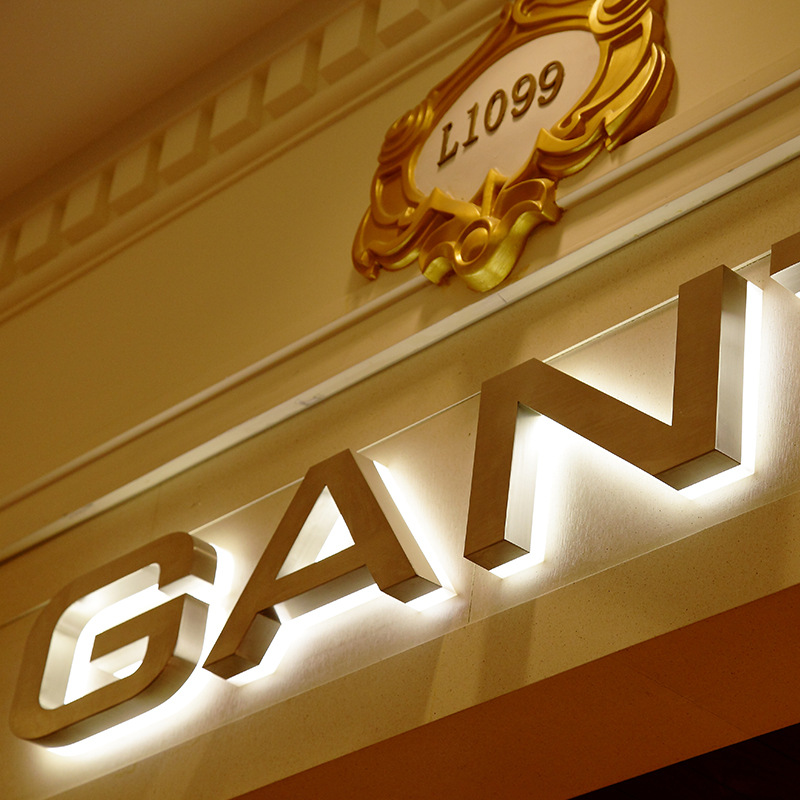 不锈钢背光字 LED高亮光源广告标识精工烤漆发光字