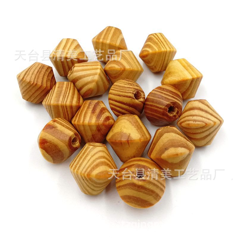 Cuentas de ángulo de cuerda de bricolaje serie de cuentas de pino juguetes prácticos de educación temprana de madera para niños