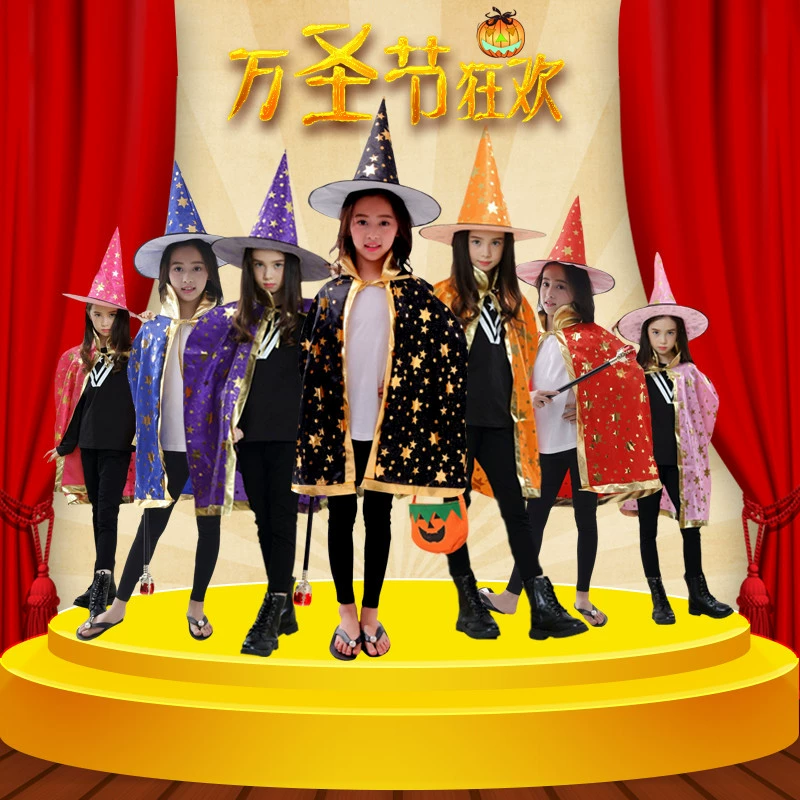 Хэллоуин костюм COSPLAY Аниме костюм плащ ведьмы дети Производительность Костюм партии Бал производительности костюм