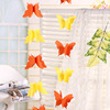 Factory direct supply of colorful butterfly paper pulling flower paper skewers shop window hanging decoration wedding wedding wedding word bowlla flowers