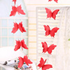 Factory direct supply of colorful butterfly paper pulling flower paper skewers shop window hanging decoration wedding wedding wedding word bowlla flowers