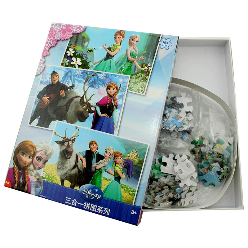Disney, головоломка, развивающая игрушка, Disney Микки Маус, три в одном, раннее развитие, 88 штук