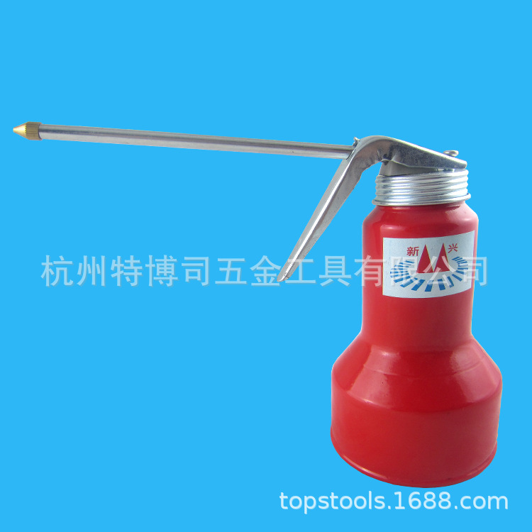 优质400ml压力油壶黄铜尖嘴润滑注油壶